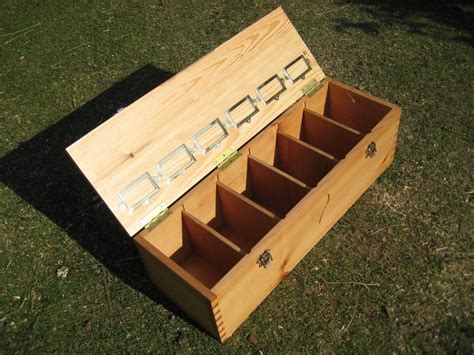 metal seed storage box|wooden seed boxes for gardeners.